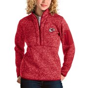 Kansas City Chiefs Antigua Women's Fortune Half-Zip Pullover Jacket - Red
