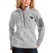 Add Tennessee Titans Antigua Women's Fortune Half-Zip Pullover Jacket - Gray To Your NFL Collection