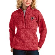 Add Atlanta Falcons Antigua Women's Fortune Half-Zip Pullover Jacket - Red To Your NFL Collection