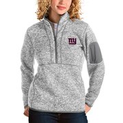 Add New York Giants Antigua Women's Fortune Half-Zip Pullover Jacket - Gray To Your NFL Collection