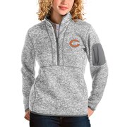 Add Chicago Bears Antigua Women's Fortune Half-Zip Pullover Jacket - Gray To Your NFL Collection