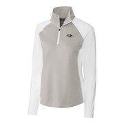 Add Baltimore Ravens Cutter & Buck Women's Forge Tonal Stripe Half-Zip Pullover Jacket - White To Your NFL Collection