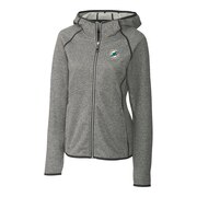 Add Miami Dolphins Cutter & Buck Women's Mainsail Full-Zip Jacket - Gray To Your NFL Collection