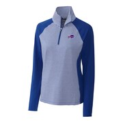 Add Buffalo Bills Cutter & Buck Women's Forge Tonal Stripe Half-Zip Pullover Jacket - Blue To Your NFL Collection