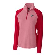 Add Atlanta Falcons Cutter & Buck Women's Forge Tonal Stripe Half-Zip Pullover Jacket - Red To Your NFL Collection