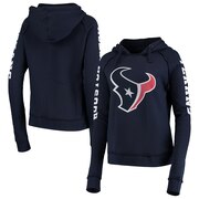 Add Houston Texans New Era Women's Touchdown Fleece Pullover Raglan Hoodie - Navy To Your NFL Collection