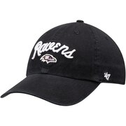 Add Baltimore Ravens '47 Women's Melody Clean Up Adjustable Hat - Black To Your NFL Collection