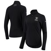 Add Oakland Raiders Under Armour Women's Combine Authentic Favorites Performance Half-Zip Pullover Jacket - Black To Your NFL Collection