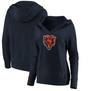 Add Chicago Bears NFL Pro Line by Fanatics Branded Women's Primary Team Logo V-Neck Pullover Hoodie - Navy To Your NFL Collection