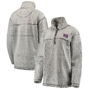 Add New York Giants Women's Sherpa Quarter-Zip Pullover Jacket - Gray To Your NFL Collection