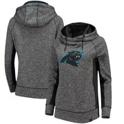 Add Carolina Panthers NFL Pro Line by Fanatics Branded Women's Static Pullover Hoodie - Heathered Black/Charcoal To Your NFL Collection