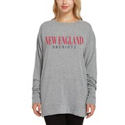 Add New England Patriots Concepts Sport Women's Rapture Long Sleeve T-Shirt - Gray To Your NFL Collection