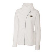 Add Baltimore Ravens Cutter & Buck Women's Cozy Fleece Full-Zip Jacket - White To Your NFL Collection