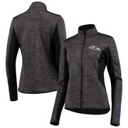 Add Baltimore Ravens G-III 4Her by Carl Banks Women's Defense Space Dye Full-Zip Jacket - Black To Your NFL Collection