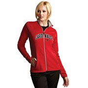 Order Arizona Cardinals Antigua Women's Leader Full Chest Graphic Desert Dry Full-Zip Jacket - Red at low prices.