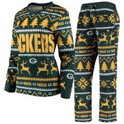 Add Green Bay Packers Women's Holiday Pajama Set - Green To Your NFL Collection