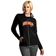 Add Cincinnati Bengals Antigua Women's Leader Full Chest Graphic Desert Dry Full-Zip Jacket - Black To Your NFL Collection