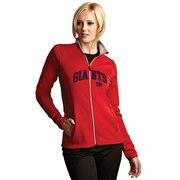 Add New York Giants Antigua Women's Leader Full Chest Graphic Desert Dry Full-Zip Jacket - Red To Your NFL Collection