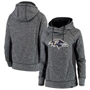 Add Baltimore Ravens NFL Pro Line by Fanatics Branded Women's Static Pullover Hoodie - Heathered Black/Charcoal To Your NFL Collection