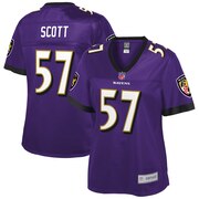 Add Bart Scott Baltimore Ravens NFL Pro Line Women's Retired Player Jersey - Purple To Your NFL Collection