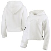 Add Oakland Raiders DKNY Sport Women's Cozy Pullover Hoodie - White To Your NFL Collection