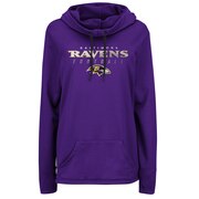 Add Baltimore Ravens Majestic Women's Speed Fly Pullover Hoodie - Purple To Your NFL Collection