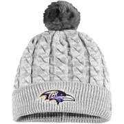 Baltimore Ravens New Era Women's Paradigm Cuffed Knit Hat with Pom - Gray