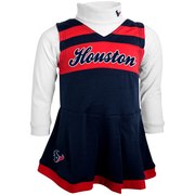 Order Houston Texans Girls Infant Cheer Jumper Dress - Navy at low prices.