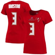 Add Jameis Winston Tampa Bay Buccaneers Majestic Women's Fair Catch Name & Number T-Shirt - Red To Your NFL Collection