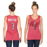 Add Jameis Winston Tampa Bay Buccaneers Majestic Threads Women's Primary Logo Name & Number Tri-Blend Tank Top - Red To Your NFL Collection