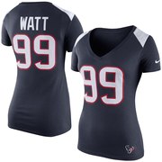 Add JJ Watt Houston Texans Nike Women's Prime Player Name & Number V-Neck T-Shirt - Navy To Your NFL Collection