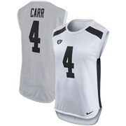 Add Derek Carr Oakland Raiders Nike Women's Player Name & Number Sleeveless Top - White To Your NFL Collection