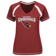 Add Arizona Cardinals Majestic Women's Game Day Tradition V-Neck T-Shirt - Cardinal To Your NFL Collection