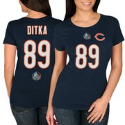 Add Mike Ditka Chicago Bears Majestic Women's Hall of Fame Fair Catch V T-Shirt - Navy To Your NFL Collection