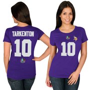 Add Fran Tarkenton Minnesota Vikings Majestic Women's Hall of Fame Fair Catch Name & Number T-Shirt - Purple To Your NFL Collection