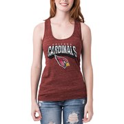 Add Arizona Cardinals 5th & Ocean by New Era Women's Screen Pass Tri-Blend Racerback Tank Top - Heathered Cardinal To Your NFL Collection