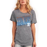 Add Denver Broncos Junk Food Women's Touchdown Tri-Blend T-Shirt - Heathered Gray To Your NFL Collection