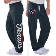 Add Houston Texans G-III 4Her by Carl Banks Women's Scrimmage Fleece Pants - Navy To Your NFL Collection