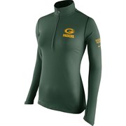 Add Green Bay Packers Nike Women's Tailgate Element Half-Zip Performance Jacket - Green To Your NFL Collection