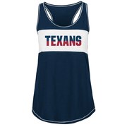 Add Houston Texans Majestic Women's Game Time Glitz Tank Top - Navy To Your NFL Collection