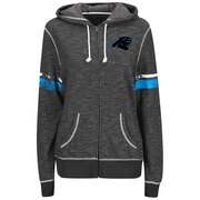 Add Carolina Panthers Majestic Women's Athletic Tradition Full-Zip Hoodie - Black To Your NFL Collection