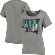 Add Carolina Panthers Junk Food Women's Touchdown Tri-Blend T-Shirt - Heathered Gray To Your NFL Collection