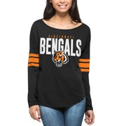 Add Cincinnati Bengals '47 Women's Courtside Long Sleeve T-Shirt - Black To Your NFL Collection