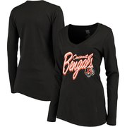 Add Cincinnati Bengals Women's Scrimmage 1-Hit V-Neck T-Shirt - Black To Your NFL Collection