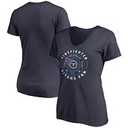 Add Tennessee Titans NFL Pro Line Women's Firefighter V-Neck T-Shirt - Navy To Your NFL Collection