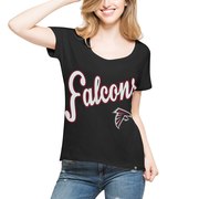 Add Atlanta Falcons '47 Women's Flair Roundoff T-Shirt - Black To Your NFL Collection