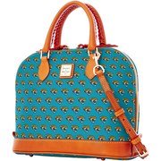 Add Jacksonville Jaguars Dooney & Bourke Women's Zip Zip Satchel - Teal To Your NFL Collection