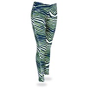 Add Seattle Seahawks Zubaz Women's Leggings - College Navy/Neon Green To Your NFL Collection