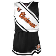 Add Cincinnati Bengals Girls Toddler 2-Piece Cheerleader Set - Black To Your NFL Collection