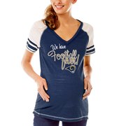 Add Los Angeles Rams Soft as a Grape Women's Maternity Football Fever V-Neck T-Shirt - Navy To Your NFL Collection